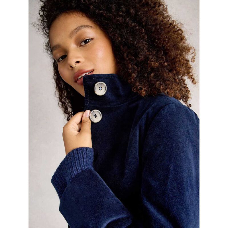 White Stuff Karla Velvet Coat image number 3